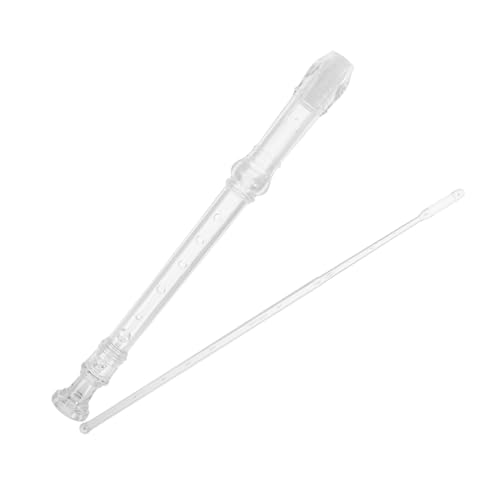 Garneck 1 Satz Transparenter 8-Loch-Blockflöte Feldrekorder Blockflöten Musikinstrumente Blockflöteninstrument Sopranblockflöte Blockflöten für Blockflötenkinder Abs von Garneck