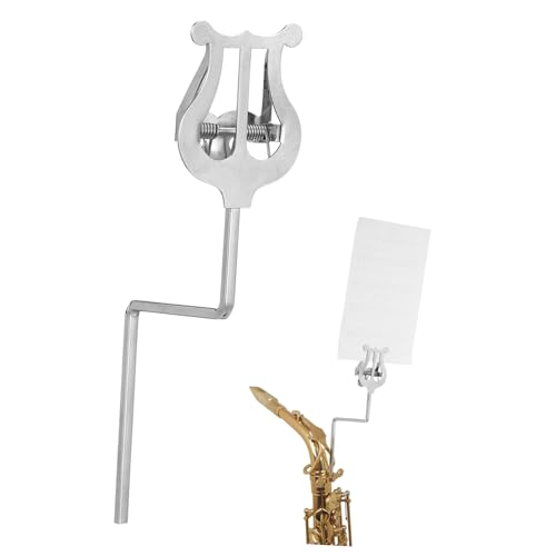 Garneck 1 Stück Notenhalter für Saxophon tragbar Marschmusikständer Musikbuch Stand Musikhalter für Blaskapelle Notenständer Saxophon-Stativhalter Halter für Saxophonständer Eisen Silber Garneck 1 Stück Notenhalter für Saxophon tragbar Marschmusikständer Musikbuch Stand Musikhalter für Blaskapelle Notenständer Saxophon-Stativhalter Halter für Saxophonständer Eisen Silber von Garneck