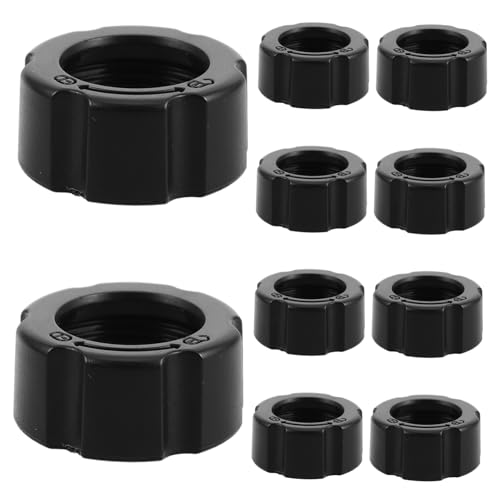 Garneck 10 Stück Mobilfunkmutter Kugelkopf-schraubverschluss Schraubhalterung Für Die Automontage Befestigungsmutter Für Die Autohalterung Fester Kugelgelenkadapter Spannring Black Plastik von Garneck