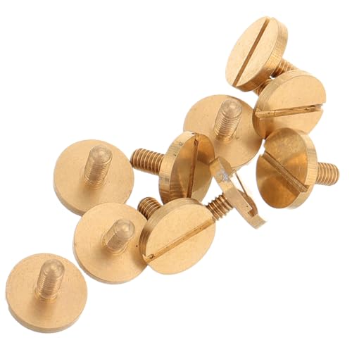 Garneck 10 Stück Schrauben für Musikinstrumentenzubehör Instrumentenreparaturzubehör Ersatz-Trompetenschrauben Ersatzteile für Trompeten Musical Metall Golden Garneck 10 Stück Schrauben für Musikinstrumentenzubehör Instrumentenreparaturzubehör Ersatz-Trompetenschrauben Ersatzteile für Trompeten Musical Metall Golden von Garneck