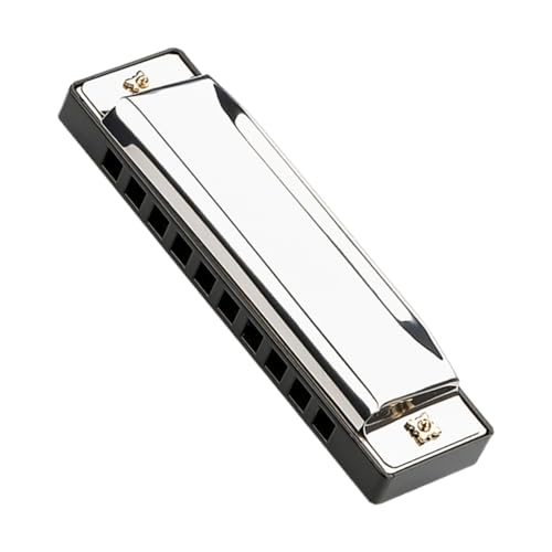 Garneck 10Löcher Mundharmonika für Erwachsene C Diatonisches Musikinstrument mit Galvanisierter Oberfläche Ergonomisches Design für Anfänger und Musikliebhaber Garneck 10Löcher Mundharmonika für Erwachsene C Diatonisches Musikinstrument mit Galvanisierter Oberfläche Ergonomisches Design für Anfänger und Musikliebhaber von Garneck