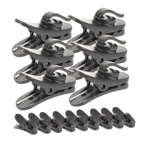 Garneck 15 Stücke Mikrofon Clip Clips Mikrofon Kabel Clip Mic Zubehör Mikrofon Zubehör Mic Clip Cord Clip Für Pole Schwarz Abs von Garneck
