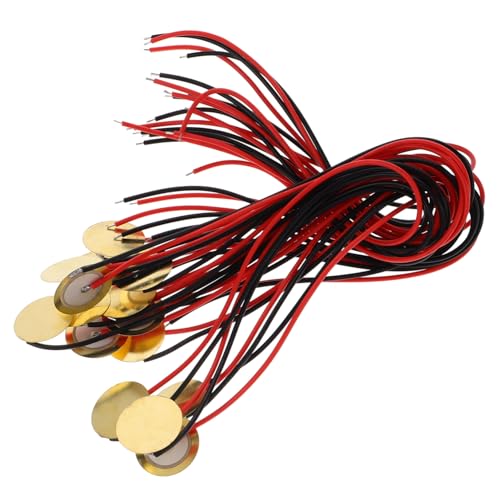 Garneck 15Stücke Piezo Tonabnehmer Scheiben Akustischer Sensor für Gitarre und Schlagzeug Langlebige Messingkonstruktion Vielseitig Einsetzbar mit Kabel Garneck 15Stücke Piezo Tonabnehmer Scheiben Akustischer Sensor für Gitarre und Schlagzeug Langlebige Messingkonstruktion Vielseitig Einsetzbar mit Kabel von Garneck