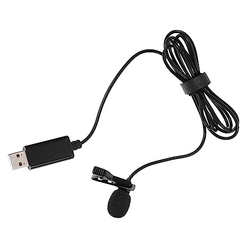Garneck 1Stück USB Mikrofon mit Clip Kabelgebundenes Lavalier Mikrofon für PC und Laptop für Sprachaufnahmen Live Übertragungen und Vlogs Kabel Robust und Langlebig Garneck 1Stück USB Mikrofon mit Clip Kabelgebundenes Lavalier Mikrofon für PC und Laptop für Sprachaufnahmen Live Übertragungen und Vlogs Kabel Robust und Langlebig von Garneck