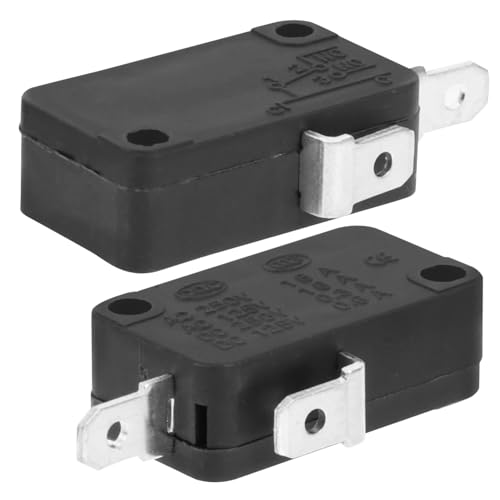 Garneck 2 Stück Elektronik Für Mikrowellenherd-kühlschranktür 2 Schließer Ersatzteil Mikrowellen-reparaturzubehör Metall-kunststoff-konstruktion Präzises Design von Garneck