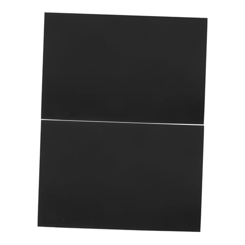 Garneck 2 Stück Gravierte bedruckte Aluminiumplatte farbige Zellophanfolie Folienpapier zum Basteln metallischer Glitzerkarton Cellophan glitzerndes permanentes Vinyl Black von Garneck