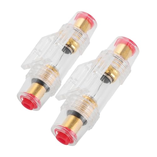 Garneck 2 Stück Sicherung Sicherung Stereo Audio Sicherungshalter Auto Audio Sicherungshalter Lkw Sicherungshalter Auto Sicherungshalter Inline Schraubentyp Sicherungshalter Amp von Garneck