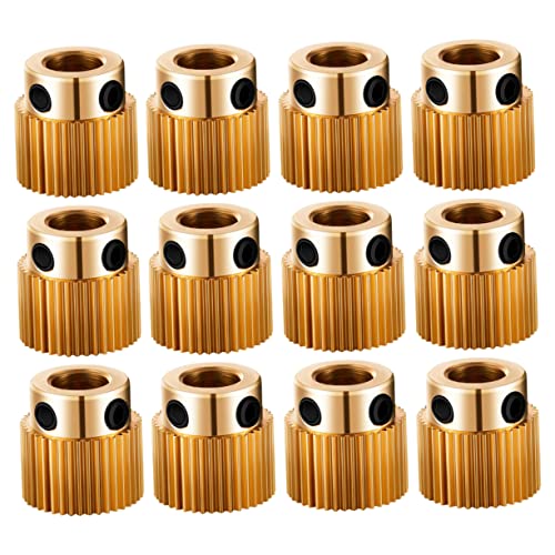 Garneck 20Stücke Fütterungsgetriebe für Kompatibel mit Extrudern Langlebige Ersatzteile zur Verbesserung Druckeffizienz Zuverlässigkeit Einfach von Garneck