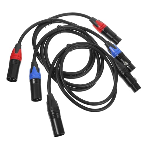 Garneck 3Stücke Mikrofonkabel Xlr Stecker Buchse Ausgewogenes Symmetrisches Kabel für Audioübertragung Kompatibel mit Mischpulten und Lautsprechersystemen von Garneck