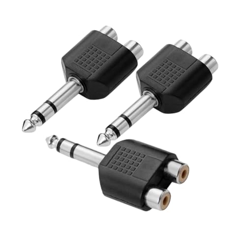 Garneck 3Stücke Rca zu Y Adapter Audiokonverter Stereo Doppelte Rca Buchse für Lautsprecher Kopfhörer und Audioanwendungen Garneck 3Stücke Rca zu Y Adapter Audiokonverter Stereo Doppelte Rca Buchse für Lautsprecher Kopfhörer und Audioanwendungen von Garneck