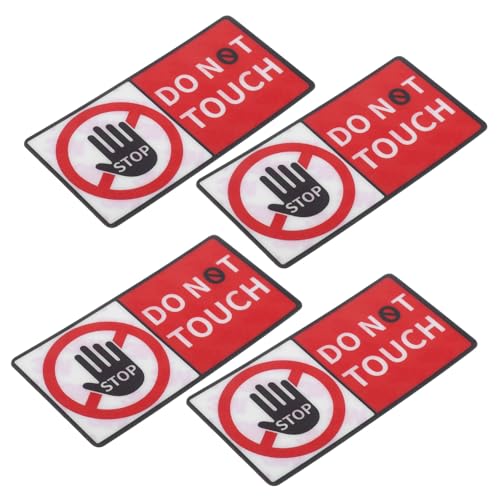 Garneck 4 Bogen „Don'T Touch“ Aufkleber Warnhinweis „Do Not Touch“ Schild „Do Not Touch“ Aufkleber „Please Do Not Touch“ Schild Gefahrenaufkleber „Do Not Touch“ Warnschild Vinyl Garneck 4 Bogen „Don'T Touch“ Aufkleber Warnhinweis „Do Not Touch“ Schild „Do Not Touch“ Aufkleber „Please Do Not Touch“ Schild Gefahrenaufkleber „Do Not Touch“ Warnschild Vinyl von Garneck