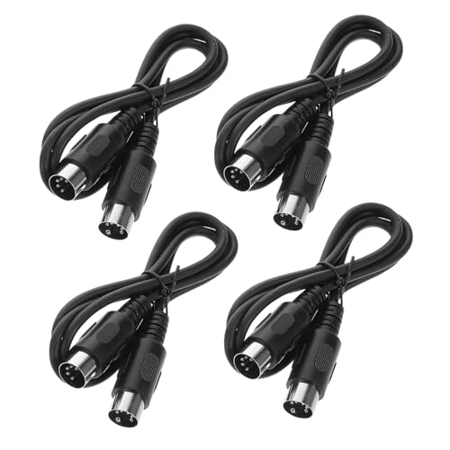 Garneck 4 Stück 5 Fünfpoliges Kabel Tastatur-Verbindungskabel von Musikinstrumenten Professionelles Instrumentenkabel Midi-Klaviertastaturkabel Kunststoff Black Garneck 4 Stück 5 Fünfpoliges Kabel Tastatur-Verbindungskabel von Musikinstrumenten Professionelles Instrumentenkabel Midi-Klaviertastaturkabel Kunststoff Black von Garneck