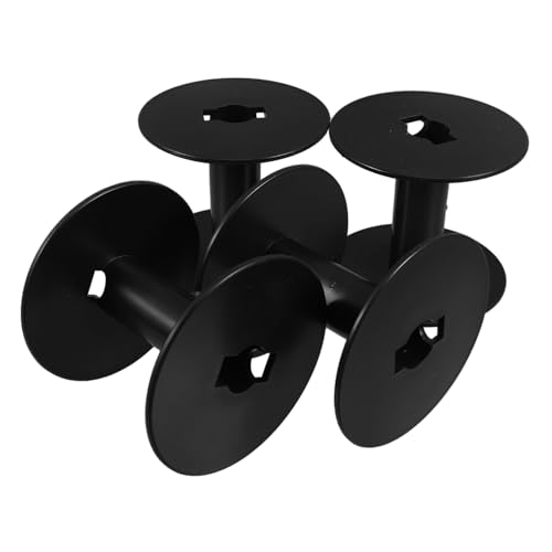 Garneck 4 Stück Rollen Scheibe Leere Nähspulen Seilspulen Drahtwickelspulen Spulenhalter Aus Kunststoff Bandlager Häkeln Spulen Thread-speicher Nähgarn-organizer Kabelhalter Black Pp von Garneck
