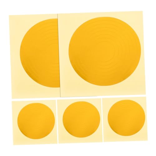 Garneck 5 Blätter Kennzeichnungsaufkleber Des Manometers Vinyl Abdeckung Etiketten Für Manometer Farbig Messgerät Manometer-anzeigeaufkleber Groß Indikator Name Yellow Reflektierende Folie von Garneck
