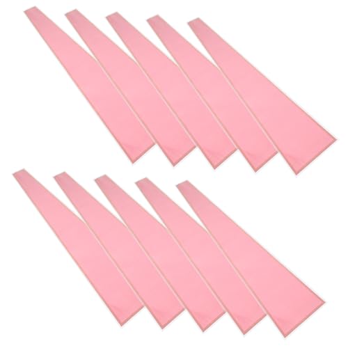 Garneck 50 Stück Blumenverpackungsbeutel Blumenverpackungstuch Blumentüten aus Zellophan Papier für Blumensträuße einzelne Rosenärmel Valentinstag Taschen Kunststoff rot von Garneck