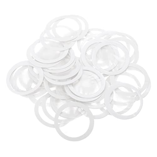 Garneck 50 Stück Kazudi-Flöten membran Kazoo-Masse Flötenmembranen Loch Membranflöte Musical querflöte zubehör Kazoo Diaphragmen Musikinstrumente Mini-Kazoo Abs von Garneck