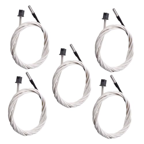 Garneck 5Stücke Ntck Thermistor Sensor für Heißes Heizblock Zubehör Temperaturfühler für Präzise Temperaturmessung Heizgeräten von Garneck