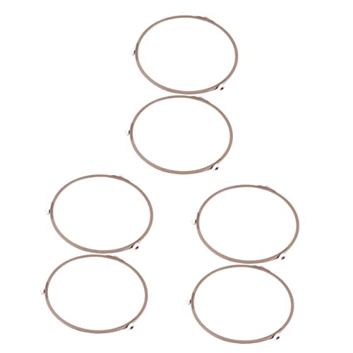 Garneck 6 Stk Paletten halterung drehbarer Stützring für den Ofen rotierende Walze für Glasplatten Mikrowellenhalterung aus Kunststoff Plattentellerring für die Mikrowelle Scrollrad von Garneck
