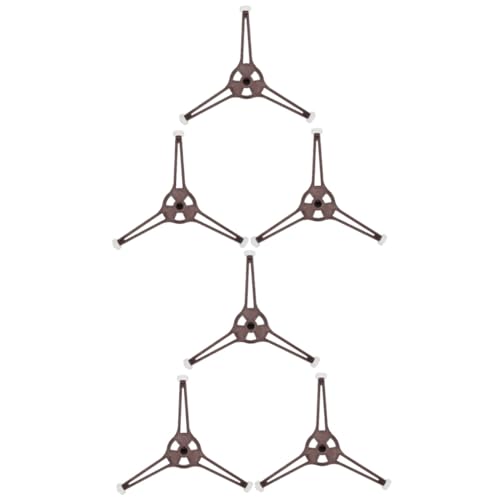 Garneck 6 Stück Mikrowellen Drehteller Glasplatten Tablett Radring Runder Ofenring Mikrowellen Drehteller Ring Mikrowellen Tablett Drehbarer Stützring Mikrowellen Tablett Rollen von Garneck