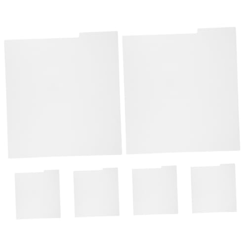 Garneck 6 Stück Rekord-Trennkarte Ordnerteiler mit Laschen Vinyl-Schallplatte selbst bauen Vinyl-Alphabet-Trenner Schallplattenteiler für Bücherregal Comic-Teiler pp Weiß von Garneck