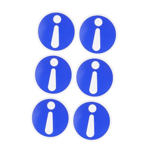 Garneck 6 Stück Sicherheitswarnschild-aufkleber Sicherheitsreflektoren Aufkleber Mit Gefahrenhinweisen Etikett Vorsicht Vinyl-aufkleber Arbeitssicherheitsschild Warnung Pvc Selbstklebend von Garneck