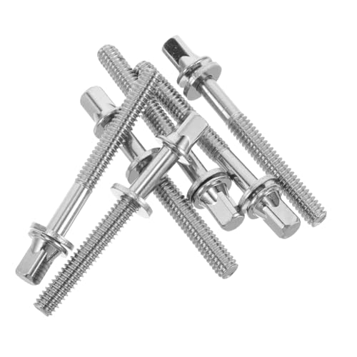 Garneck 6 Stück Trommelschrauben Trommelspannstangen mit Unterlegscheiben Stimmschrauben für Trommeln Zubehör zur Trommelspannung Drum-Hardware-Zubehör Drum-Hardware-Kit versilbertes Eisen Garneck 6 Stück Trommelschrauben Trommelspannstangen mit Unterlegscheiben Stimmschrauben für Trommeln Zubehör zur Trommelspannung Drum-Hardware-Zubehör Drum-Hardware-Kit versilbertes Eisen von Garneck