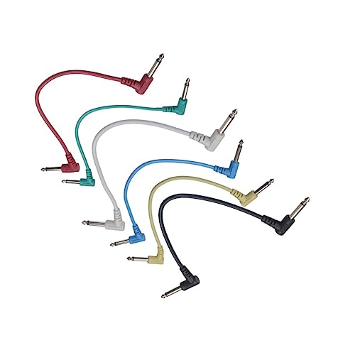 Garneck 6Stücke Pack Ellenbogen Patchkabel für Gitarren Effektgeräte Rechtwinklige Instrumentenkabel Langlebig und Praktisch für Austausch von Gitarreneffekten Garneck 6Stücke Pack Ellenbogen Patchkabel für Gitarren Effektgeräte Rechtwinklige Instrumentenkabel Langlebig und Praktisch für Austausch von Gitarreneffekten von Garneck