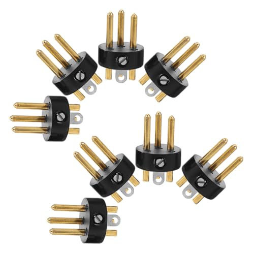 Garneck 8 Stück Mikrofonzubehör Männlicher Mikrofonstecker Mikrofonsteckeradapter Instrumentenanschluss Mikrofonstecker Mikrofon Audiostecker Xlr Anschlussstecker Audiogeräte Zubehör Abs von Garneck