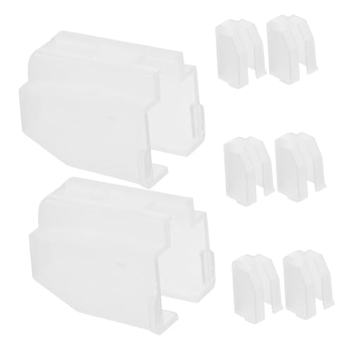 Garneck 8 Stück Stylus-Schutzhülle Ersatz-Nadelabdeckung für Plattenspieler Schutzkappen für Vinyl-Player-Nadelnadeln Stylus-Kappen für Vinyl-Player Plastik Weiß von Garneck