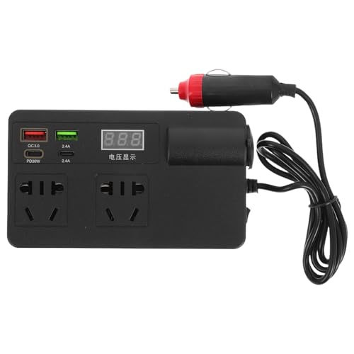 Garneck Auto Wechselrichter Wechselrichter Auto Netzadapter Auto Stecker Adapter Wechselrichter Auto Laptop Auto Ladegerät Auto Zubehör Abs von Garneck