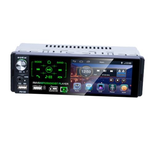 Garneck Autospieler 4,1 Zoll MP5-Player Auto-Stereo-Receiver fahrzeugmontierter Player Autoradio mp5-Player Schwarz Garneck Autospieler 4,1 Zoll MP5-Player Auto-Stereo-Receiver fahrzeugmontierter Player Autoradio mp5-Player Schwarz von Garneck