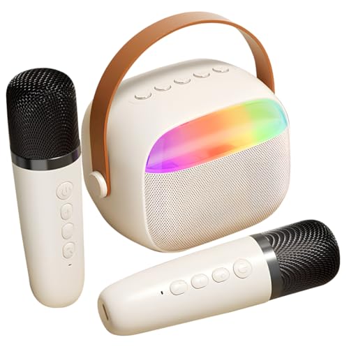 Garneck Mikrofon-Set Karaoke-Maschine mit Mikrofon Karaoke-Lautsprecher mit Mikrofon tragbares Karaoke Mini-Karaoke-Maschine mit Lautsprecher Karaoke Maschine Abs Beige Garneck Mikrofon-Set Karaoke-Maschine mit Mikrofon Karaoke-Lautsprecher mit Mikrofon tragbares Karaoke Mini-Karaoke-Maschine mit Lautsprecher Karaoke Maschine Abs Beige von Garneck