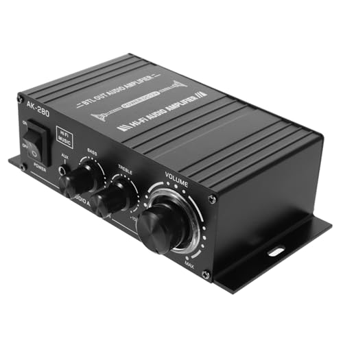Garneck Mini-Leistungsverstärker Heim-Audioverstärker Heim-Audio-Receiver Amplificador Heimverstärker Verstärker Heim-Audio Mini-Verstärker Aluminiumlegierung Schwarz Garneck Mini-Leistungsverstärker Heim-Audioverstärker Heim-Audio-Receiver Amplificador Heimverstärker Verstärker Heim-Audio Mini-Verstärker Aluminiumlegierung Schwarz von Garneck