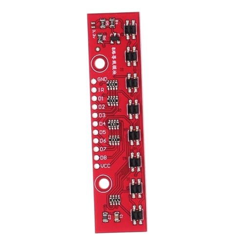 Garneck Reise Spannungswandler mikrocontroller elektronische geräte Sensor-Modul Spannungsumwandlung - Kanalkonverter Doppelmotorsteuermodul Encoder IR-Empfänger Achsstift Plastik rot von Garneck