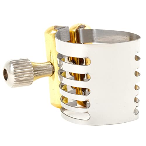 Garneck Saxophon Kopfclip Verstellbarer Mundstückclip für Altsaxophon Verbessert Klangklarheit Leicht und Platzsparend Einfach zu Installieren Design von Garneck