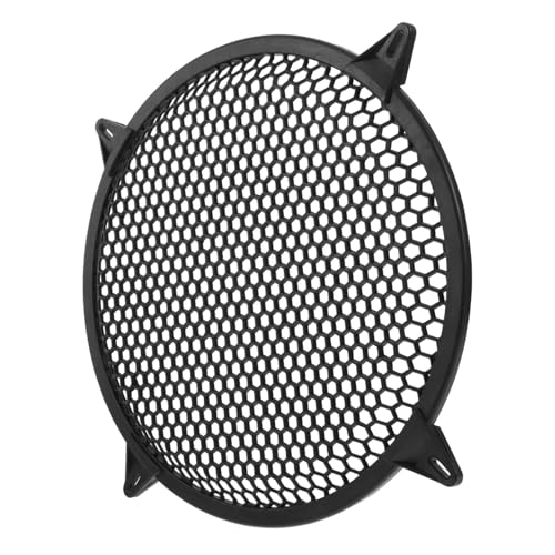 Garneck Schutzhülle für Audiolautsprecher Auto Lautsprecherabdeckungen Abdeckung des Lautsprechergitters Sprecher Grill Mesh Zubehör für Subwoofer Plastik Black von Garneck