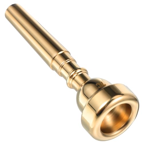 Garneck Trompetenmundstück 7C Für Jagdhorn - Vergoldetes Messing Mundstück - Ideal Als Ersatz Für Trompete Und Horn Hochwertiges Zubehör Für Musiker Und Blasinstrumente von Garneck