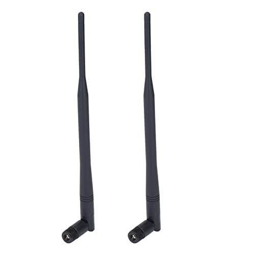 2 Stück Antenne Faltbar 4G 12dbi High Gain SMA Steckerkopf Omnidirektional LTE GSM GPRS WCDMA 3G Vollband SMA Innennadel Klebestift Antenne für Router von Garosa