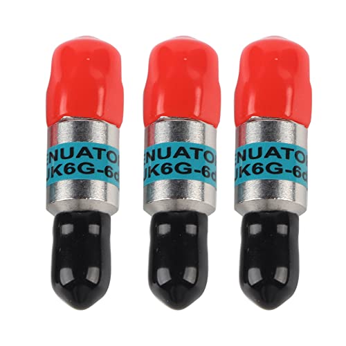 3 Stücke SMA-JK Stecker auf Buchse HF-Koaxial-Dämpfungsglied 2 Watt 6 GHz 50 Ω 1-30 dB Steckverbinder DC-Block Feste Dämpfung (6db) von Garosa