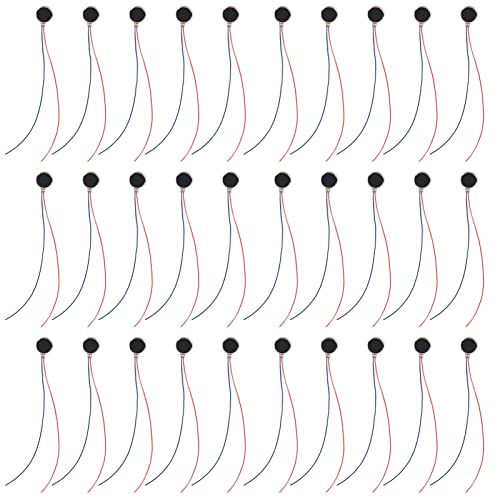 30 Stücke Flacher Vibrationsmotor 3 V 12000 U/Min 10 Mm X 2 Mm Zweidrahtiger Mini-Flacher Vibrationsmotor Für Mobiltelefone Spielzeug Tablets,Eigener Motor von Garosa