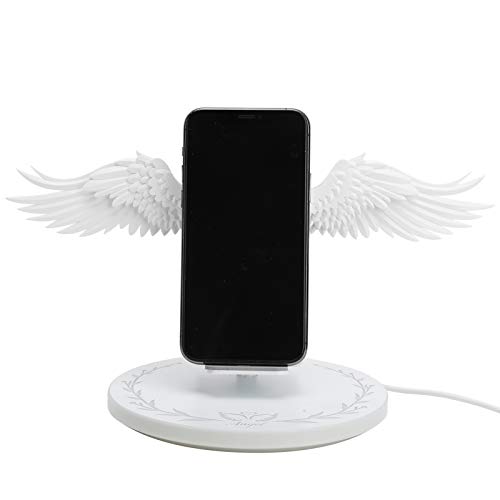 Drahtloses Ladegerät, 10 W max. Schnelles kabelloses Laden, kabelloser Ladeständer für Mobiltelefone, Universal Angel Wing Style Schnellladung für Mobiltelefone Drahtloses Ladegerät, 10 W max. Schnelles kabelloses Laden, kabelloser Ladeständer für Mobiltelefone, Universal Angel Wing Style Schnellladung für Mobiltelefone von Garosa