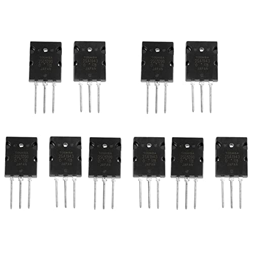 Garosa 2SC5200-Transistor, 5-Paar-Audiotransistor, 2SA1943- und 2SC5200-Hochleistungs-Matched-Transistor, BJT-Transistoren von Garosa