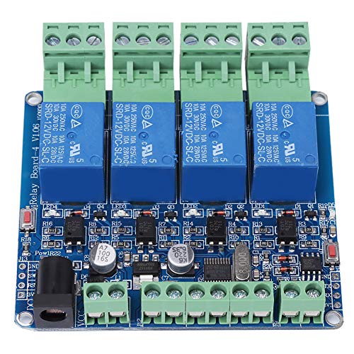 Garosa 4-Kanal-Relais, 1 Stück 4-Kanal-Relaismodulplatine STM8S103F3 Mikrocontroller RS485-kommunikationsgesteuerter Relaisschalter, Elektronische Relais Garosa 4-Kanal-Relais, 1 Stück 4-Kanal-Relaismodulplatine STM8S103F3 Mikrocontroller RS485-kommunikationsgesteuerter Relaisschalter, Elektronische Relais von Garosa