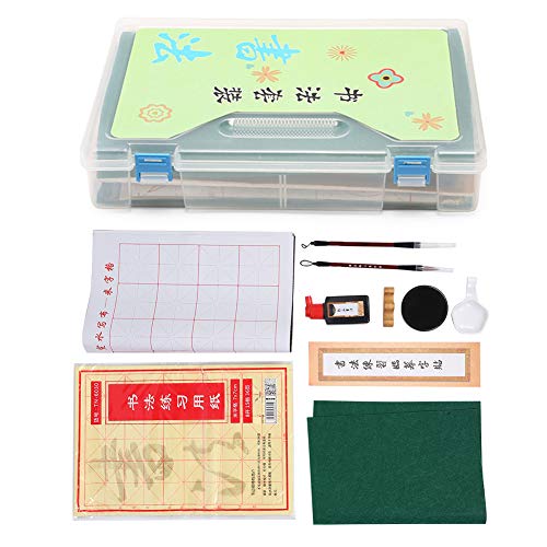 Garosa Chinesische japanische magische Kalligraphie Wasserschreiben Stoff Stoff Pinsel Stift Set, chinesische Kalligraphie Praxis Wasser Schreiben Stoff Stoff von Garosa