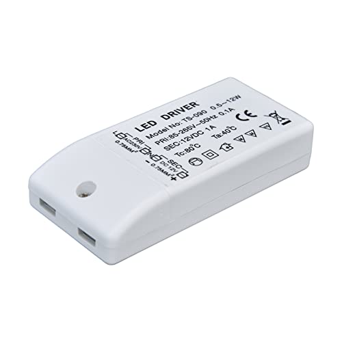 LED-Treiber 12 W 12 V DC 1 A Netzteil Transformator LED-Lampe Konstantstrom-Antriebsleistung Dimmbarer AC 85‑265 V Transformator-Adapter für LED-Licht, Computerprojekt, Außenbeleuchtung LED-Treiber 12 W 12 V DC 1 A Netzteil Transformator LED-Lampe Konstantstrom-Antriebsleistung Dimmbarer AC 85‑265 V Transformator-Adapter für LED-Licht, Computerprojekt, Außenbeleuchtung von Garosa