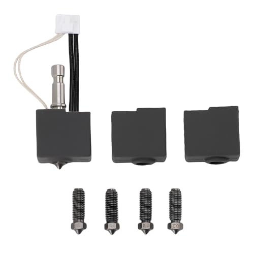 Hartendüse mit Verhärtetem Stahl Heiße Kit, 4 Düsen 0,2 Mm 0,4 Mm 0,6 Mm 0,8 Mm, 2 Silikonärmel, All Metal Hotend Kit, für Kobra S1, Kobra S1 Combo von Garosa