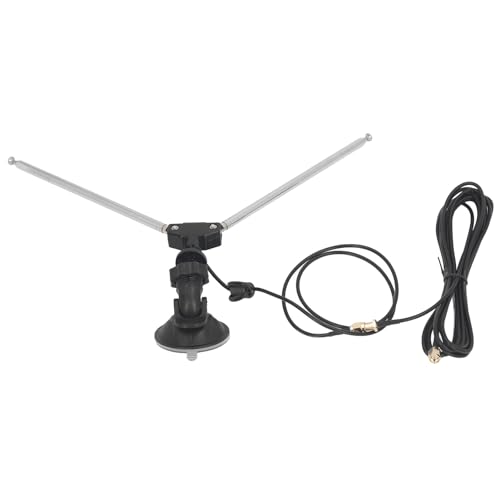 Radio-Dipol-Antennen-Set, SDR-Empfängerantenne mit 60 cm RG174-Kabel, SMA-Stecker, Gummi-Aluminium-Legierung für Heim-Audio-Stereo-Receiver Im Innenbereich Radio-Dipol-Antennen-Set, SDR-Empfängerantenne mit 60 cm RG174-Kabel, SMA-Stecker, Gummi-Aluminium-Legierung für Heim-Audio-Stereo-Receiver Im Innenbereich von Garosa
