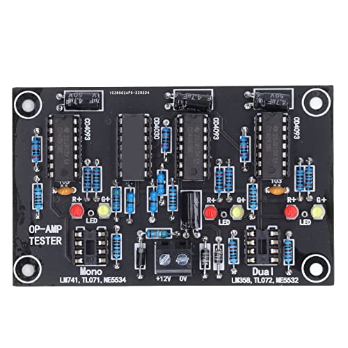 Operational Amplifier Single Dual Op AMP Tester Board -Modul, Unterstützt LM358, NE5532, TL072, TL082, MC1458, RC4558, OP275, AD827 Zum Screening mit Hoher Ge von Garosa