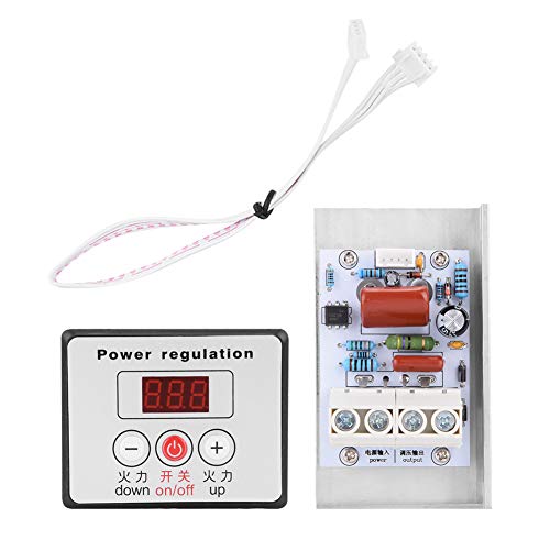 Spannungsregler, SCR Digitaler Spannungsregler 10000W Einstellbarer Elektromotor Drehzahlregelung Dimmer Thermostatmodul AC, Motordrehzahlregler von Garosa