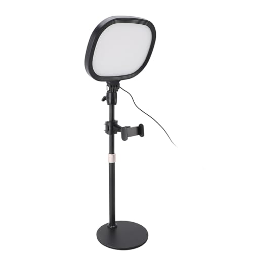Videokonferenzbeleuchtung mit Stand- und Telefonhalter für Zoom -Streaming, Desktop Videokonferenzbeleuchtungskit, Vollbilddesign, Selfie Lichter, für YouTube, Home, Studio Use von Garosa